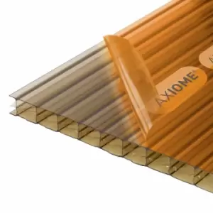 Axiome Bronze 16mm Multiwall Polycarbonate Roofing Sheet - 690 x 4000mm