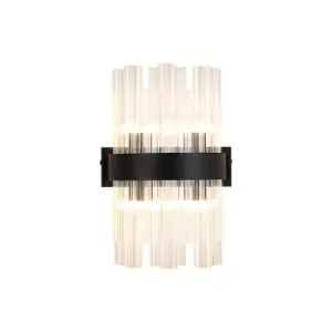 Lysander 4 Light G9, Wall Lamp, Satin Black, Clear