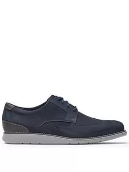 Rockport Tm Craft Wingtip Casual Shoe, Blue, Size 12, Men