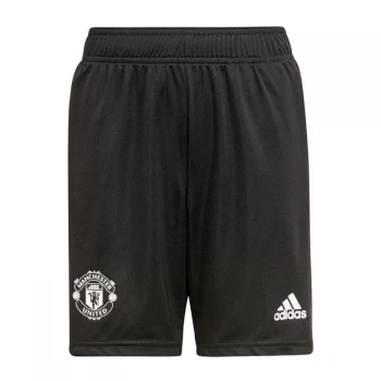 adidas Manchester United Training Shorts 2021 2022 Junior - Black