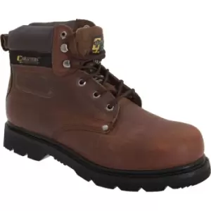 Grafters Mens Gladiator Safety Boots (10 UK) (Brown) - Brown