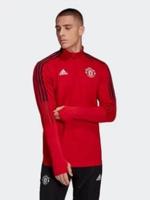 adidas Manchester United Tiro Training Top, Red Size XS Men