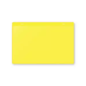 Document pouches, self adhesive, A5 landscape, pack of 10, yellow