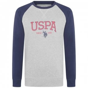 US Polo Assn Logo Crew Sweatshirt - Vintage Grey
