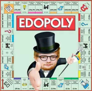 Ed Sheeran Monopoly Board Game