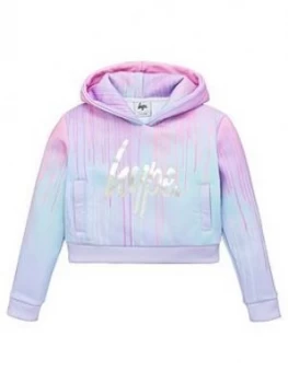 Hype Girls Pastel Drips Overhead Hoodie - Multi, Size Age: 16 Years, Women