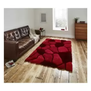 Think Rugs - Noble House Pebbles 5858 Red 180cm x 270cm Rectangle - Red