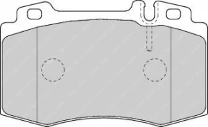 Ferodo FDB1661 Brake Pad Set Front Axle Premier Car