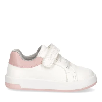 Calvin Klein Jeans Infants Low Top Court Trainers - White