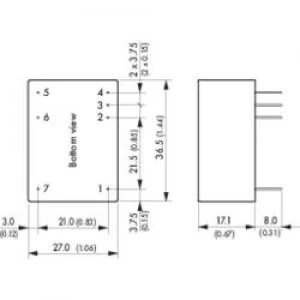 ACDC PSU print TracoPower TMLM 04103 3.3 Vdc 1.2 A