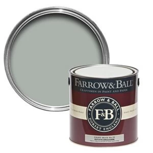 Farrow & Ball Estate Light blue No. 22 Matt Emulsion Paint 2.5L