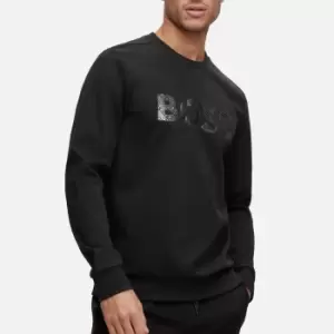 BOSS Green Salbo Mirror Cotton-Blend Jersey Sweatshirt - S