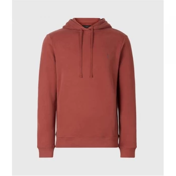 AllSaints Raven Pullover Hoody - CLAY RED