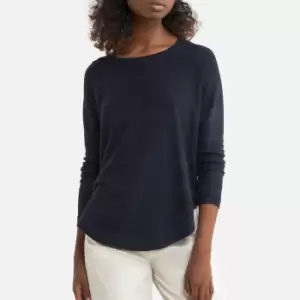 Fine Knit Jumper with Gathered Waist