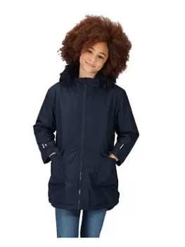 Regatta Adelyn Parka, Navy, Size 9-10 Years, Women