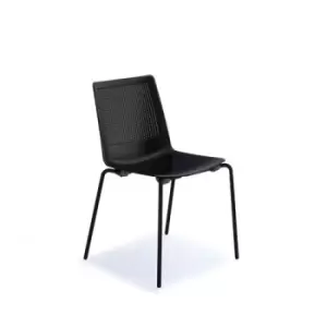 Harmony multi-purpose chair with Black 4 leg frame - black