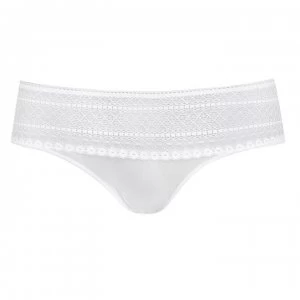 DKNY Tab Top Bikini Briefs - White