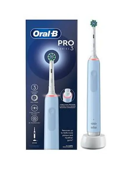 Oral B Pro 3 3000 Cross Action Blue Electric Toothbrush