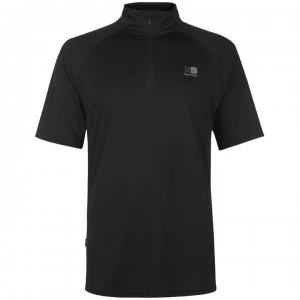 Karrimor Zipped Short Sleeved T Shirt Mens - Black