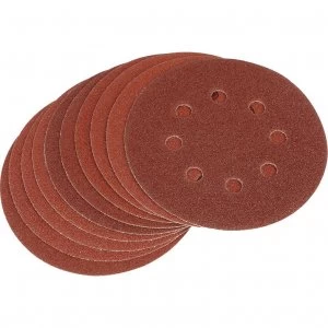 Draper Hook and Loop Sanding Discs 125mm 125mm 80g Pack of 10