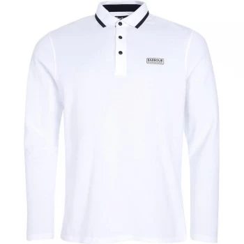 Barbour International Axle L/S Polo - White WH11