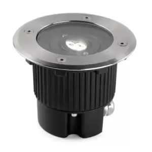 Gea Outdoor LED Recessed Ground Uplight Stainless Steel Polished 12.5cm 549lm 4000K IP67