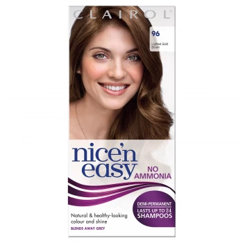 Nice'n Easy No Ammonia Hair Dye Lightest Golden Brown 96, Light Golden Brown