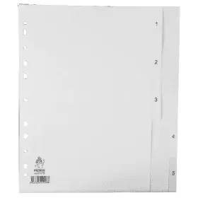 Value WX01352 A4 5-Part Numbered Dividers - White