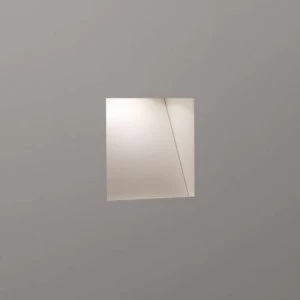 LED 1 Light Indoor Trimless Recessed Marker Wall Light Matt White