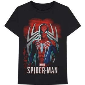 Marvel Comics - Spiderman Games 1 Unisex X-Large T-Shirt - Black