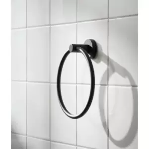 Miller Bond Black Towel Ring