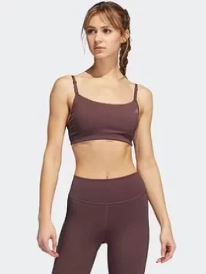 adidas Yoga Studio Light-support Bra, Grey Size XS Women