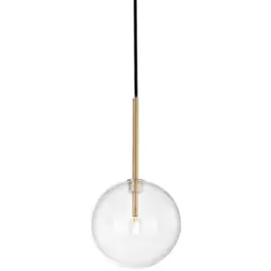 Ideal Lux EQUINOXE 15cm Globe Pendant Ceiling Light Brass