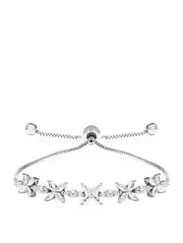 Jon Richard Silver Floral Toggle Bracelet