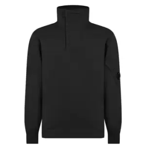 CP Company Diagonal Fleece Jumper - Black