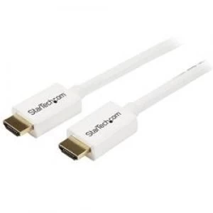 StarTech.com 3m (10 ft) White CL3 In-wall High Speed HDMI Cable - 4K Ultra HD x 2k HDMI Cable