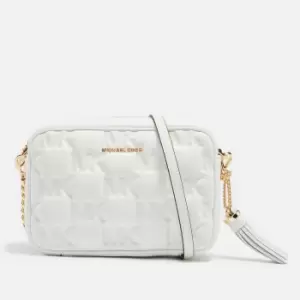 Michael Kors Womens Jet Set Medium Camera Bag - Optic White