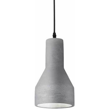 Ideal Lux Lighting - Ideal Lux Oil - 1 Light Ceiling Pendant Cement Grey, E27