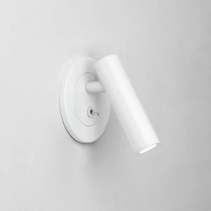 LED 1 Light Indoor Recessed Wall Light Matt White