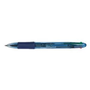 Q-Connect Retractable Ballpoint Pen 4 Colour Pack of 10 KF01938