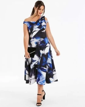 Coast Maura Print Scuba Maxi Dress