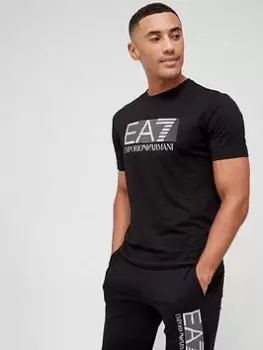 EA7 Emporio Armani Visibility Logo T-Shirt, Black, Size 2XL, Men