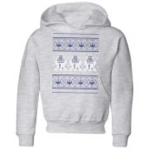 Star Wars R2-D2 Knit Kids Christmas Hoodie - Grey - 11-12 Years