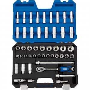 Draper Expert 48 Piece 1/2" Drive Hex Socket Set Metric 1/2"