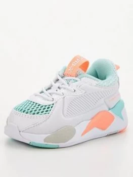 Puma Puma Rs-x Soft Case Infant Trainers, White/Multi, Size 4