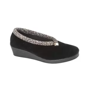 Sleepers Womens/Ladies Dawn Slippers (4 UK) (Black)