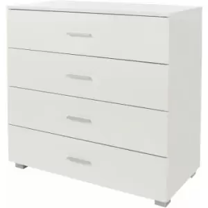 Losoy White 4 Drawer Chest Of Drawers