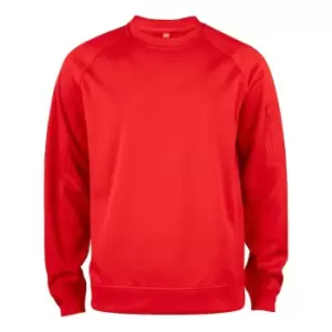 Clique Unisex Adult Basic Round Neck Active Sweatshirt (S) (Red)