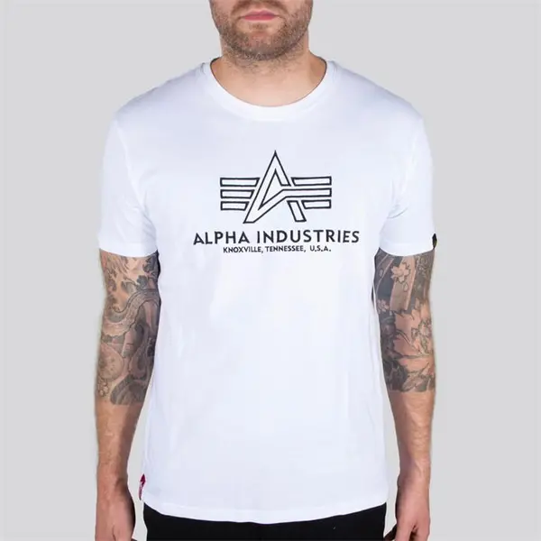 Alpha Industries Basic Embroidery T-Shirt, white, Size S