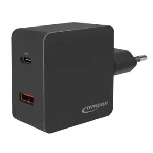 LogiLink Typhoon USB Wall Charger, 2port, USB-AF & USB-CF, 18W,...
